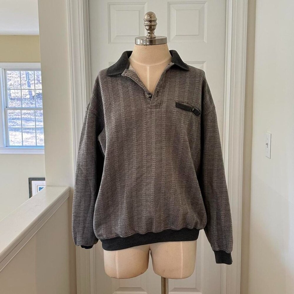 ☆ SAFE HARBOR SPORTSWEAR ☆ grey sweater